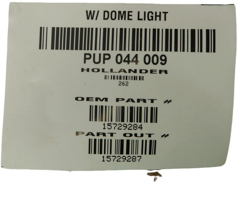 15729287 1998-2005 Chevrolet Blazer Interior Roof Trim W/ Dome Light Used OEM 15729284