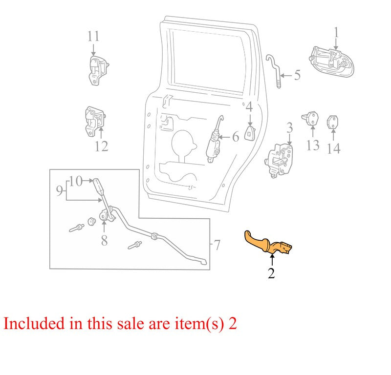 F75Z7822601AAA 1997-2002 Ford Expedition Interior Door Handle F75Z7822601AAA