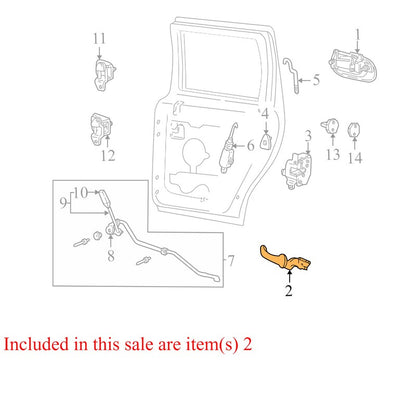 F75Z7822601AAA 1997-2002 Ford Expedition Interior Door Handle F75Z7822601AAA