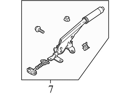5M24APB 2004-2008 Chevrolet Aveo Parking Brake Handle Assembly Used 5M24APB OEM