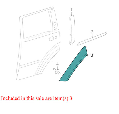 5KH79CD7AD 2007-2011 Dodge Nitro Passenger RR Fender Flare Used 5KH79CD7AD  OEM