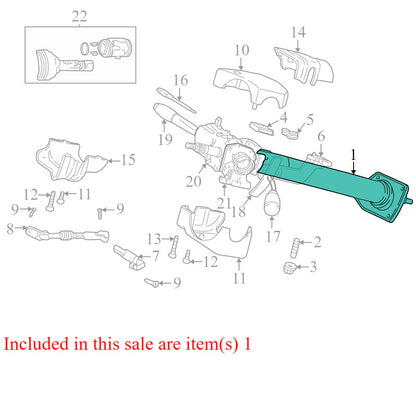 4874455AC 1997-2000 Dodge Dakota Steering Column Assembly Used OEM 
