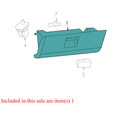 00005924 2009-2012 Dodge Ram Passenger FR Dashboard Glove Box Used 1NL843L1AB OEM