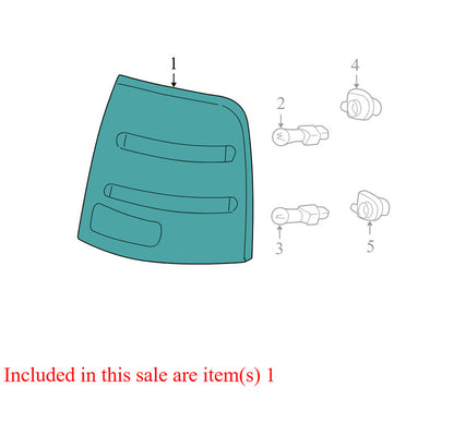 2L1Z13404AB 2003-2006 Ford Expedition Driver FL Tail Light Assembly Used 2L1Z13404AB OEM