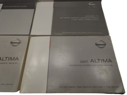 2007 Nissan Altima Owners Manual Set With Case Used OEM