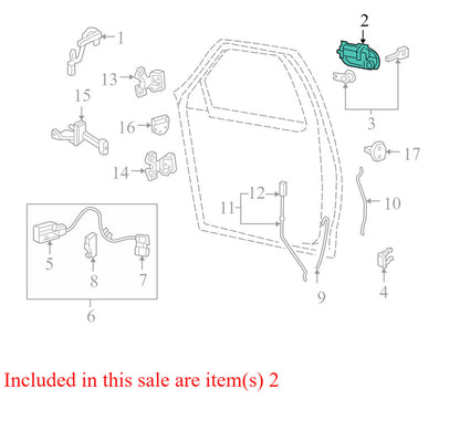 CL3Z1522404AD 2004-2008 Ford F-150 Driver FL Interior Door Handle Used OEM F1168B