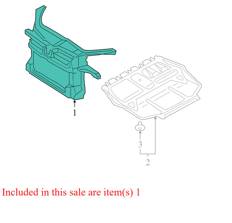 1K0805588Q 2005-2010 Volkswagen Jetta TDI Radiator Support Header Panel Used OEM 1K0805588Q