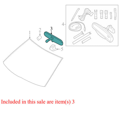8U5A17E678BC 2009-2012 Ford Edge Front Interior Rear View Mirror Used 8U5A17E678BC OEM