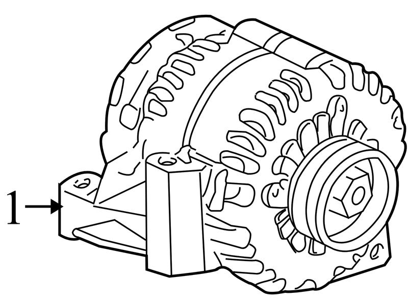 19244739 1999-2002 Buick Park Avenue Alternator 3.8L Used 19244739 125 amp