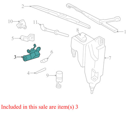15036008 1998-2005 GMC Sonoma Window Windshield Wiper Motor Used OEM 15036008