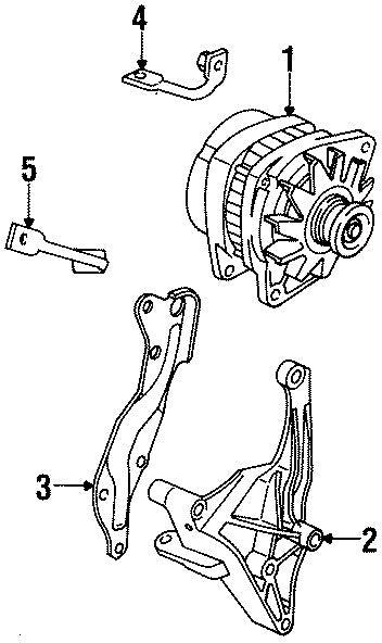 10317648 1998-2005 Oldsmobile Silhouette 3.4L Alternator Used OEM 10317648
