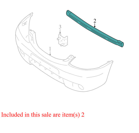EF9150070B 2005-2006 Mazda Tribute Front Bumper Cover Reinforcement Used EF9150070B OEM