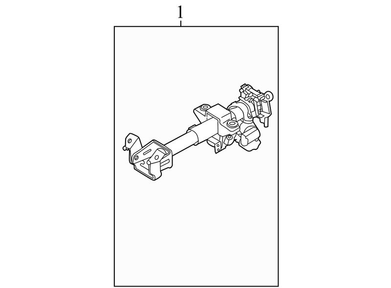 96852765 2004-2008 Chevrolet Aveo Steering Column Used 96852765 OEM