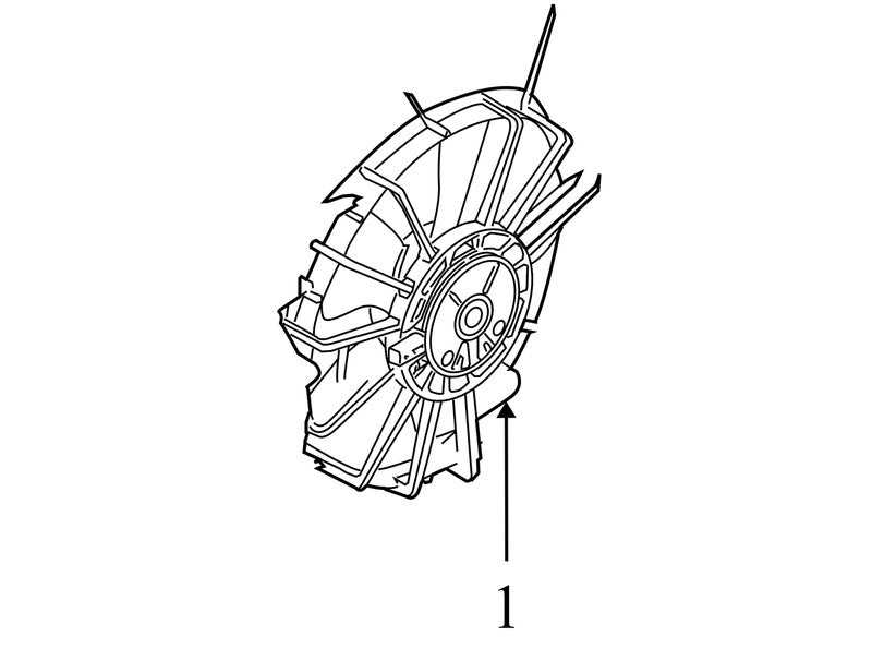 5102429AA 2004-2008 Chrysler Pacifica Engine Cooling Fan Assembly Used OEM 5102429AA 