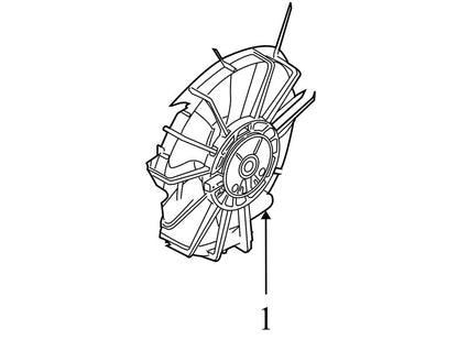 5102429AA 2004-2008 Chrysler Pacifica Engine Cooling Fan Assembly Used OEM 5102429AA 