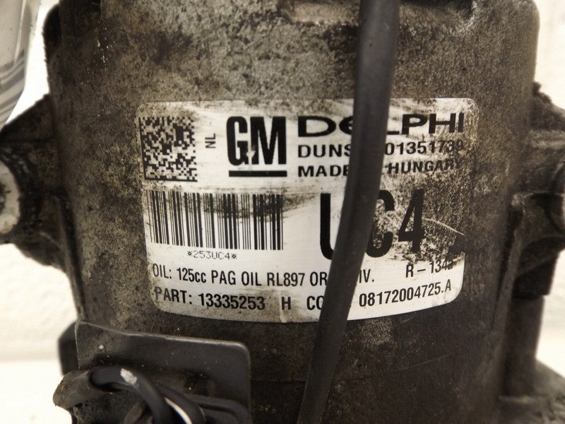 13335253 2012-2013 Chevrolet Cruze A/C Compressor 1.4L Used 13346489 OEM