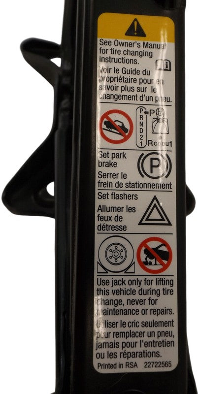 23174008 2010-2107 Chevrolet Equinox Emergency Jack Assembly Used OEM 13500018
