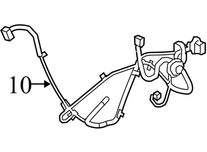 20894006 2010-2011GMC Terrain Driver RL Door Wiring Harness Used 20894006 OEM