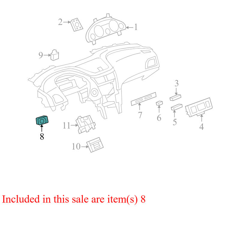 2091945 2008-2012 Buick Enclave Headlight Switch Used 2091945 OEM