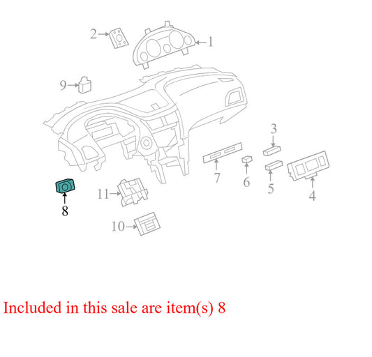 2091945 2008-2012 Buick Enclave Headlight Switch Used 2091945 OEM