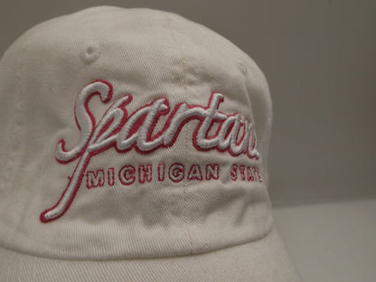 Michigan State Spartans Womens Pink Hat Top of the World One-Size White