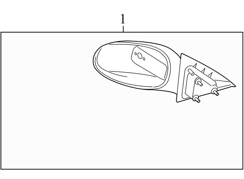 25947197 2007-2016 Chevrolet Impala Driver FL Door Mirror Used 25947197 OEM