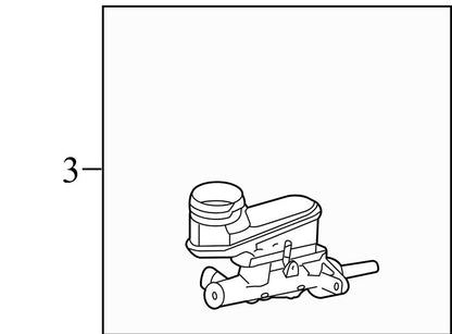 46100SDBA11 2003-2007 Honda Accord Brake Master Cylinder 2.4L Used 46100SDBA11 OEM