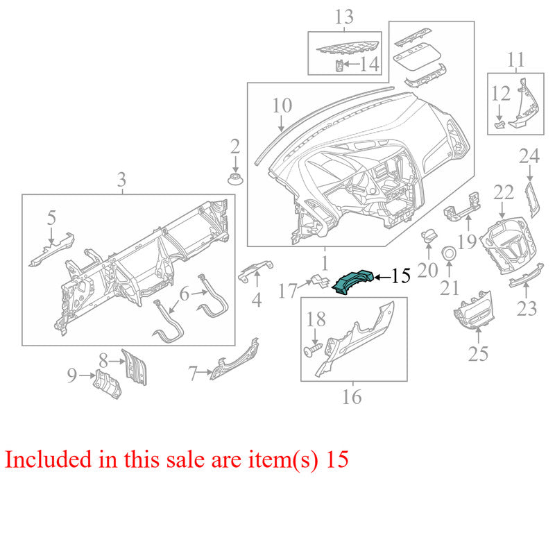 BM51A04291 2012-2014 Ford Focus Instrument Cluster Housing Cover Used CV6Z5804321AA OEM