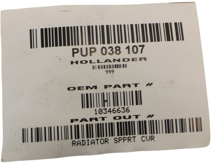 10346636 2006-2011 Chevrolet Impala Radiator Support Cover Upper Shield Used OEM 10346636