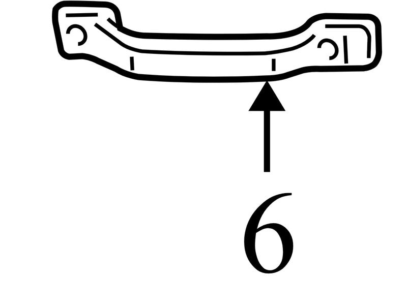 1W1Z5431406AAA 2004-2008 Lincoln Town Car Passenger FR Grab Bar Used 1W1Z5431406AAA OEM