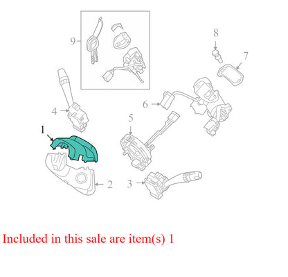 848501D000WK 2007-2012 Kia Rondo Upper Steering Column Shroud Used OEM 848501D000