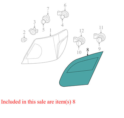 5113601AB 2008-2010 Chrysler Sebring Driver RL Tail Light Assembly Used 5113601AB OEM