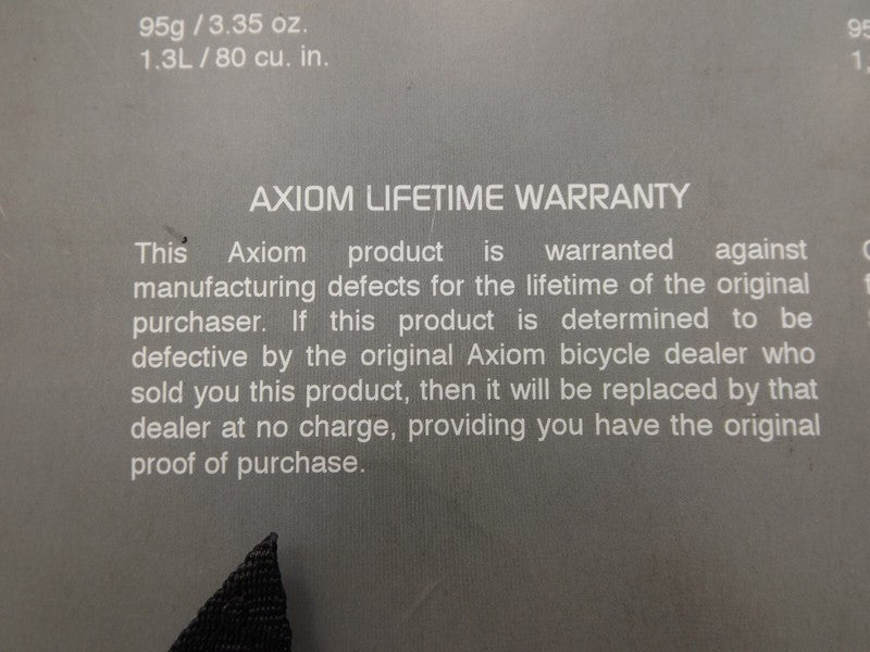 Axiom's Smart Bag Touch Black/Gray New Bicycle Bag 