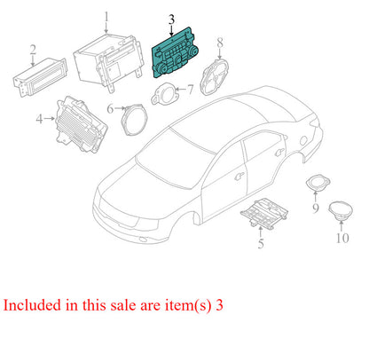 BH6Z18842BGA 2010-2012 Lincoln MKZ Radio Control Panel Used OEM BH6Z18842BGA 