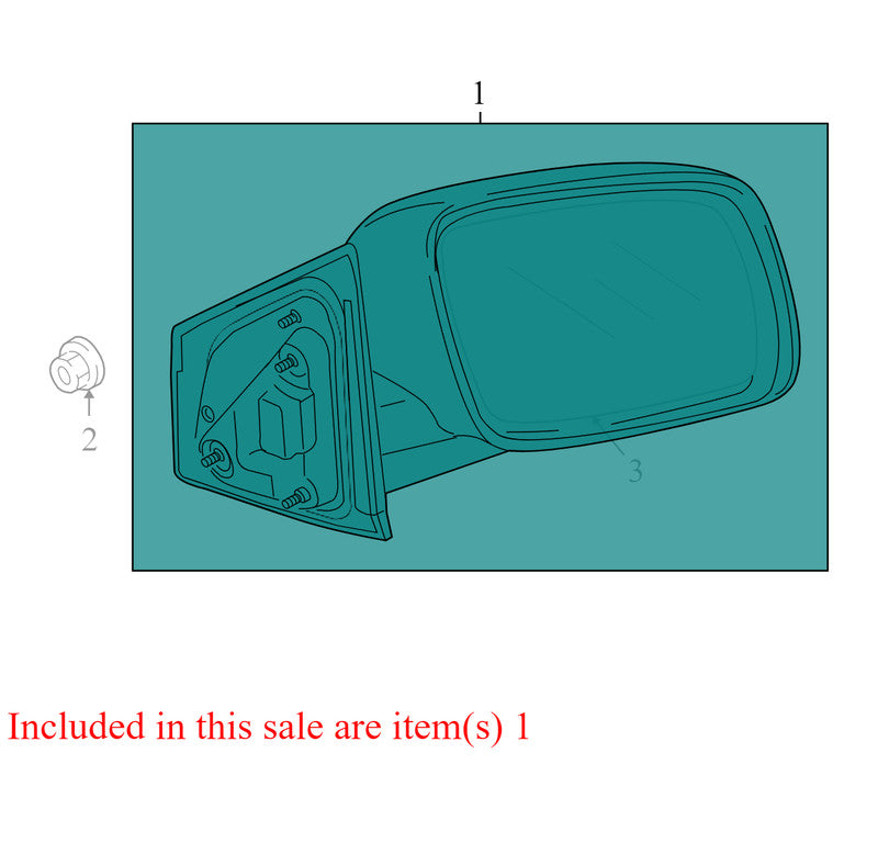 1UD78TZZAB 2009-2010 Dodge Journey Driver FL Door Mirror Used OEM 050768885AE