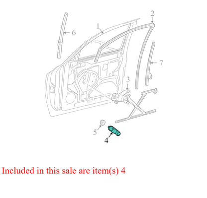 FW80PX9 1997-2000 Dodge Dakota Window Crank Handle Used OEM 4658567BUX