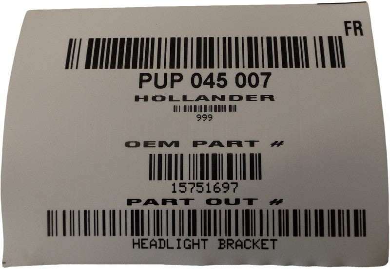 15751697 1999-2006 Chevrolet Silverado 1500 Passenger FR Headlight Bracket Used OEM