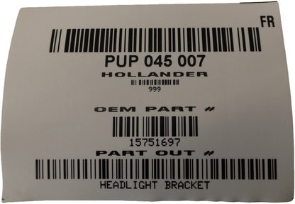 15751697 1999-2006 Chevrolet Silverado 1500 Passenger FR Headlight Bracket Used OEM