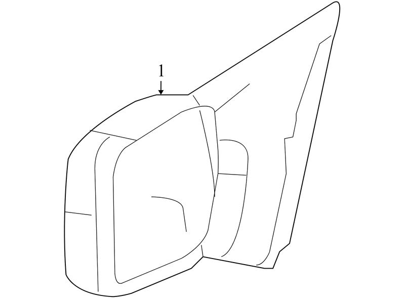 8L3Z17682DB 2004-2008 Ford F-150 Driver FL Door Mirror Used OEM 8L3417683EB5YGY