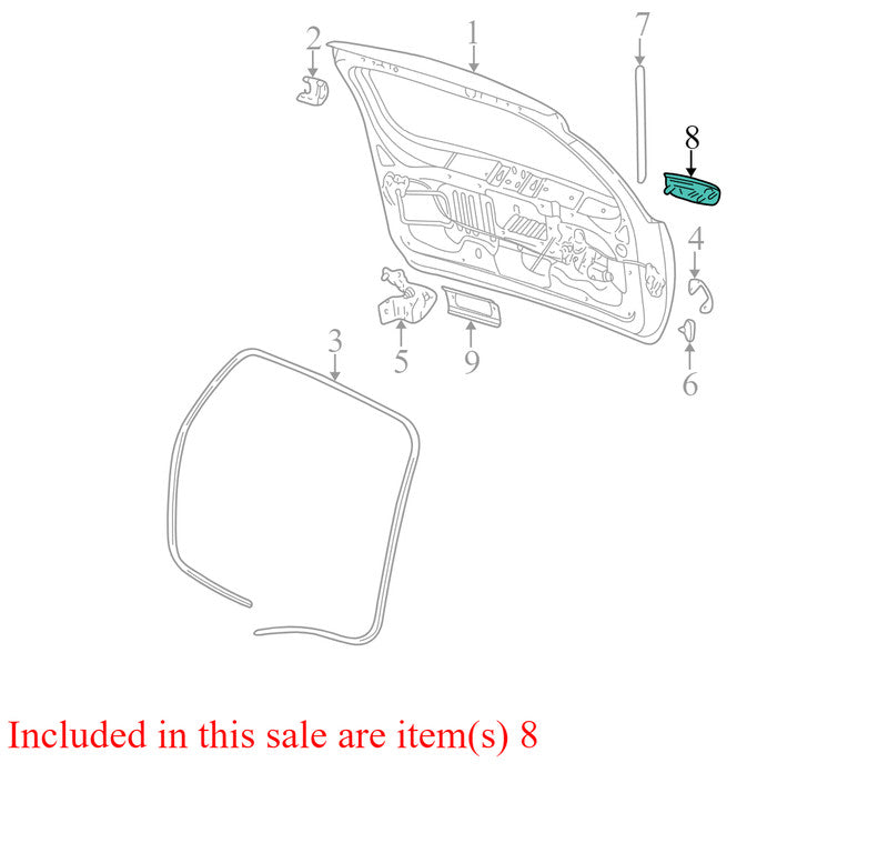 5GD47ZMQAC 1999-2004 Jeep Grand Cherokee Liftgate Latch Handle Used OEM 55136699AD