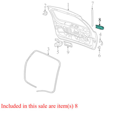 5GD47ZMQAC 1999-2004 Jeep Grand Cherokee Liftgate Latch Handle Used OEM 55136699AD