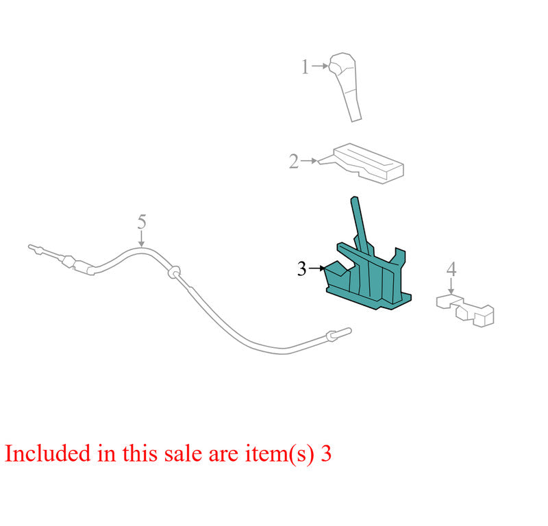 23392163 2008-2011 Buick Enclave Automatic Transmission Shift Lever Used 23392163 OEM