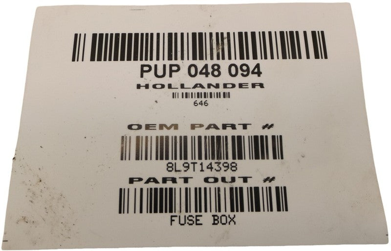 8L9T14398 2006-2010 Mercury Mountaineer Fuse Relay Box Used OEM 8L9T14398