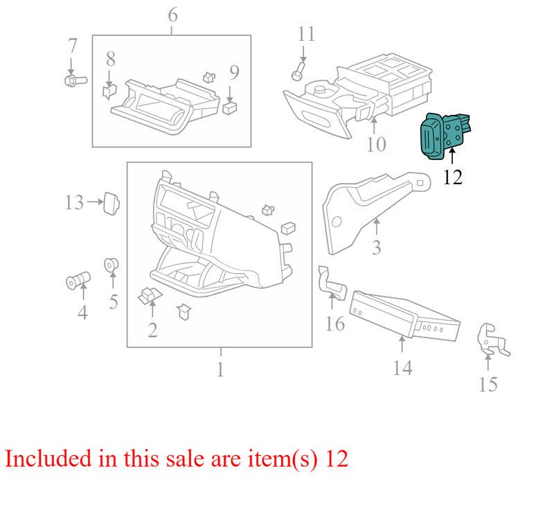 M261622 2005-2007 Honda Odyssey Driver FL Seat Heater Switch Used M261622 OEM