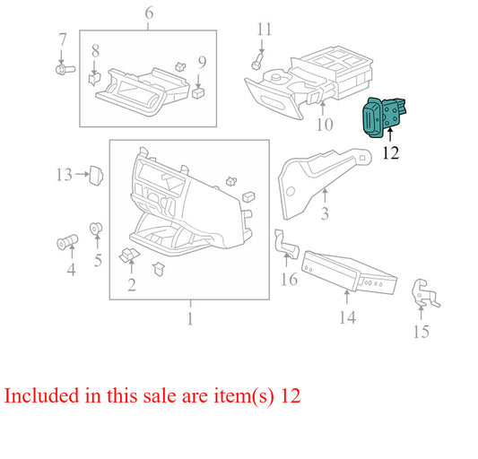 M261622 2005-2007 Honda Odyssey Driver FL Seat Heater Switch Used M261622 OEM