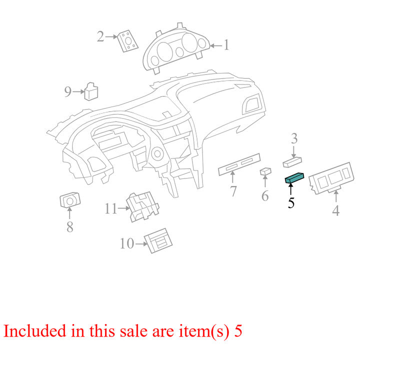 25828898 2008-2012 Buick Enclave Driver Information Display Switch Used 25828898 OEM