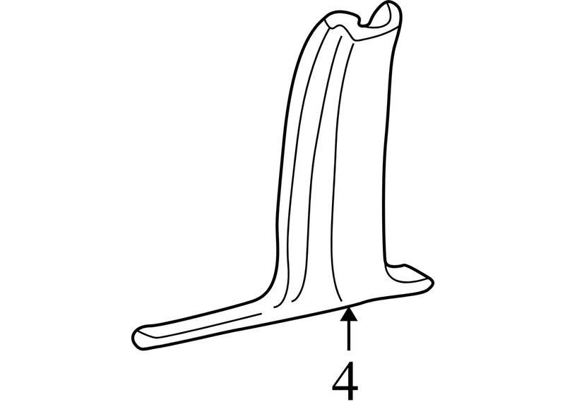 7W1354243A53AAW 2009-2010 Lincoln Town Car LL Door Pillar Post Trim Set Used 3W1Z5424346AAA OEM