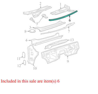 5L1Z1502824A 2003-2006 Ford Expedition Cowl Seal 5L1Z1502824A (TEAR SEE PHOTOS)