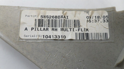 5HS26BDXAI 2005-2006 Jeep Grand Cherokee FR Body A-Pillar Trim Panel Used 5HS26BDXAI OEM