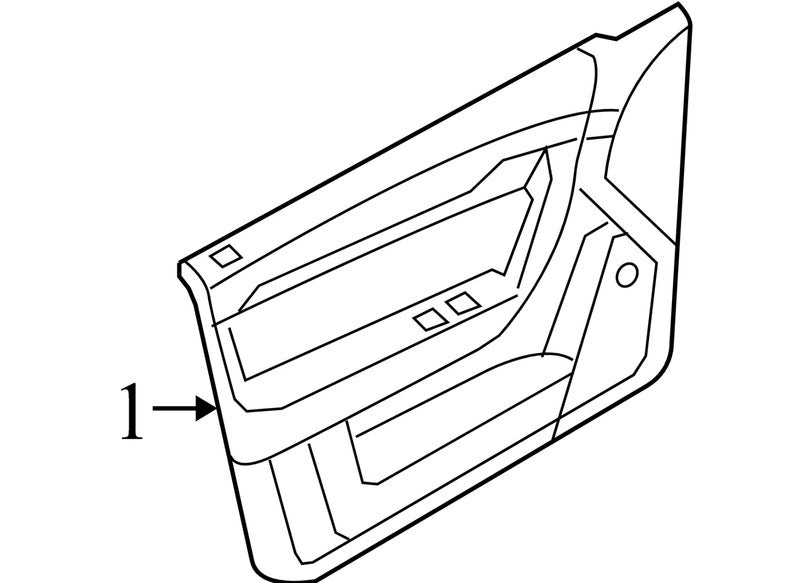 96649619 2007-2008 Chevrolet Aveo Passenger FR Door Interior Trim Panel Used 96649619 OEM